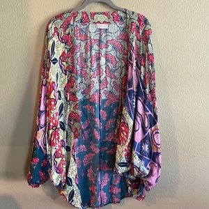 Free People Multicolor Patterned Cape